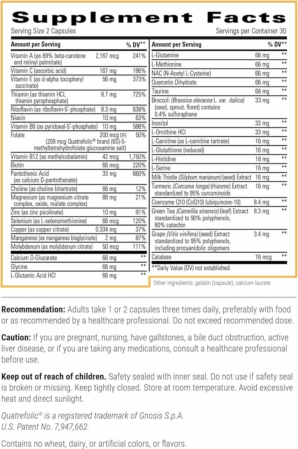 Integrative Therapeutics Detoxification Factors bottle with label visible for liver support.