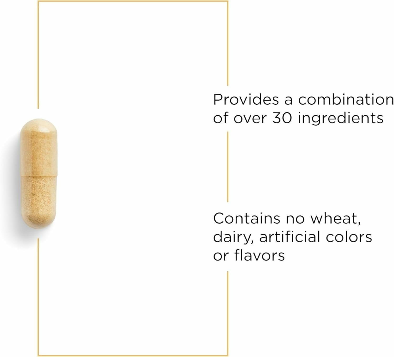 Detoxification Factors ingredients chart close-up highlighting antioxidants and NAC.