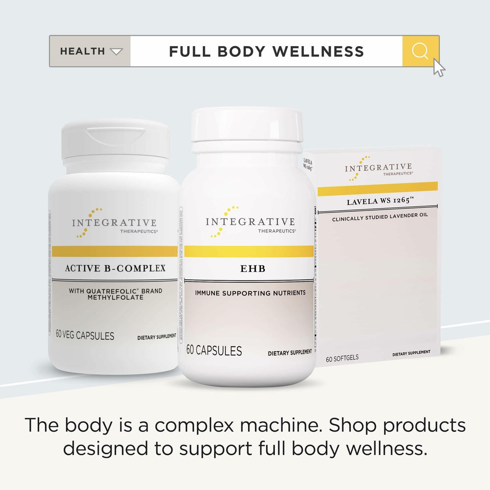 Integrative Therapeutics EHB ginger root hint visible in the formula