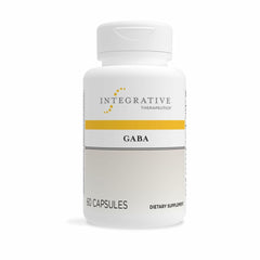 Integrative Therapeutics GABA bottle on a clean counter, supporting brain health and nervous system balance.