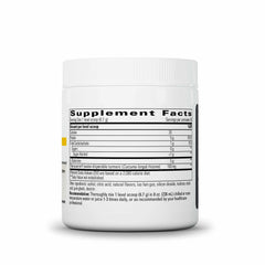 Integrative Therapeutics Glutamine Forté lemon-lime powder dissolving for a refreshing gut health drink.