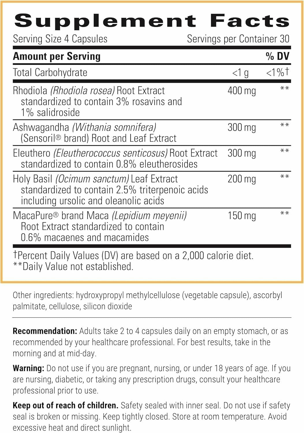 Integrative Therapeutics HPA Adapt capsules close-up for daily stress support