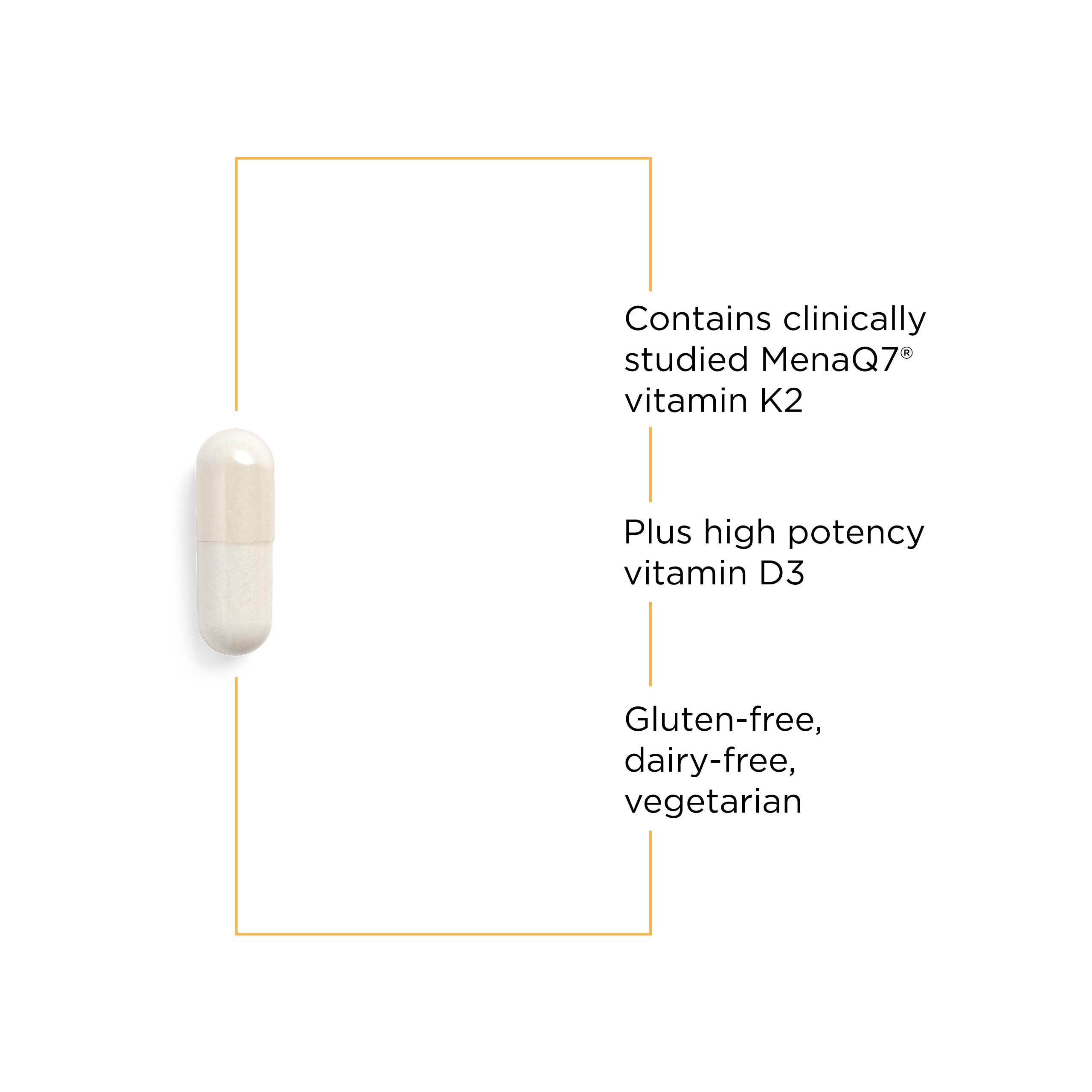 Integrative Therapeutics K2 + D3 capsule swirl for easy daily supplementation
