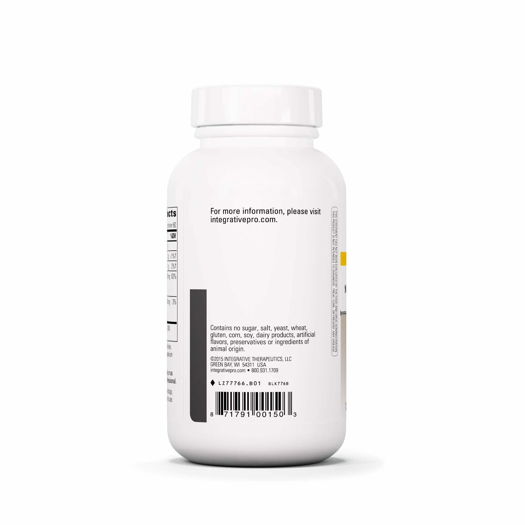 Krebs Magnesium Potassium Complex label closeup highlights gluten-free and dairy-free features