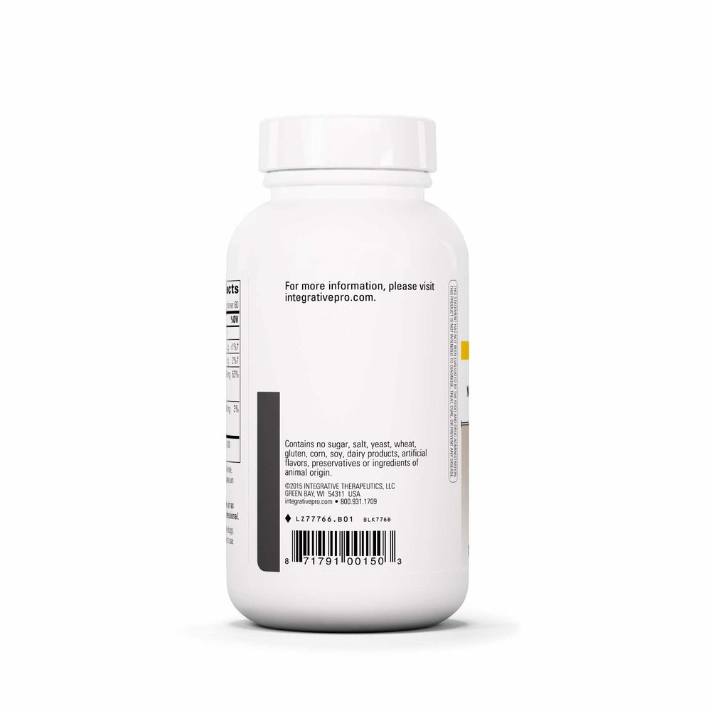 Krebs Magnesium Potassium Complex label closeup highlights gluten-free and dairy-free features