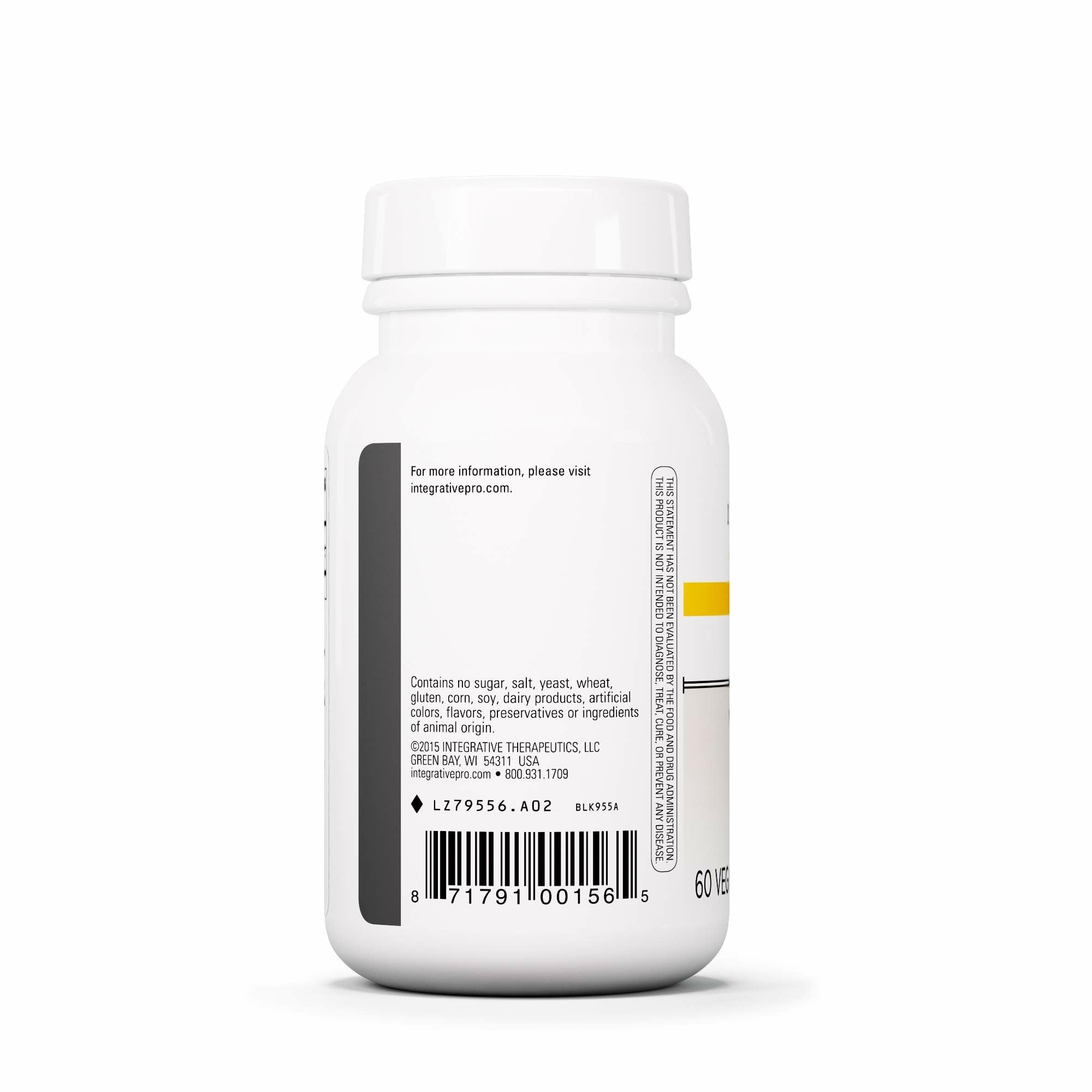 Integrative Therapeutics L-Theanine label view highlights clean sourcing.