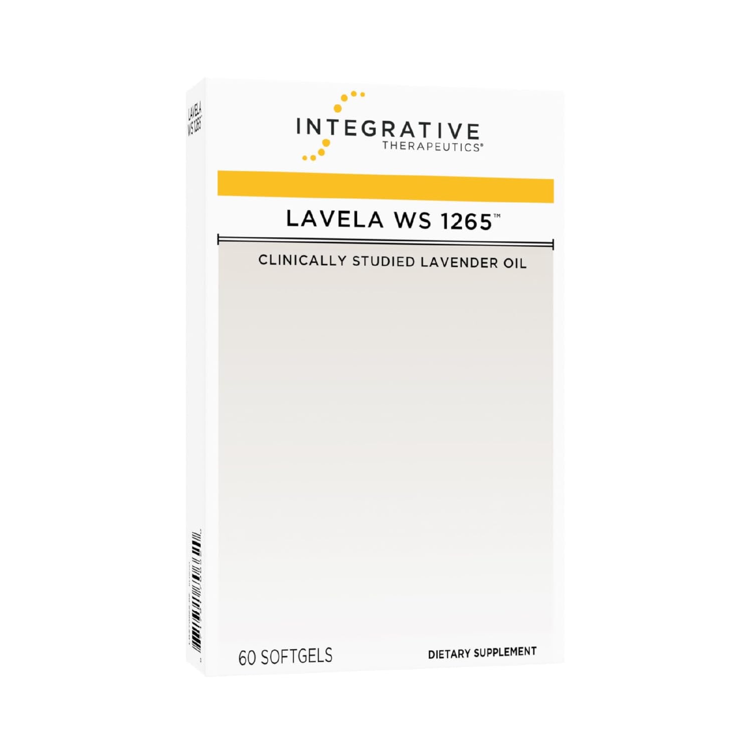 Integrative Therapeutics Lavela WS 1265 softgel bottle for a calming evening routine