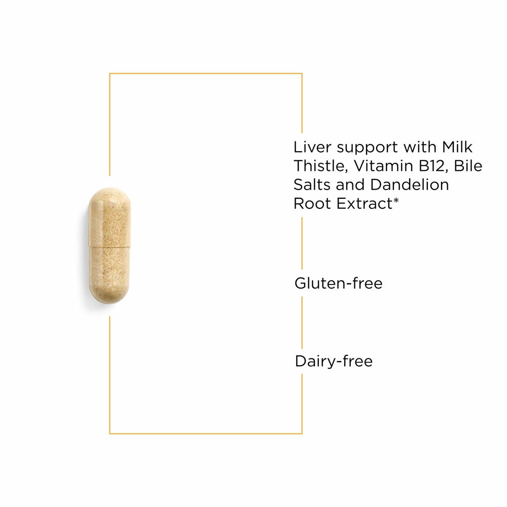 Milk thistle visualization on Lipotropic Complex bottle for liver health.