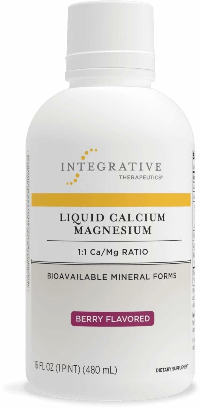 Integrative Therapeutics berry bottle for convenient bone support.