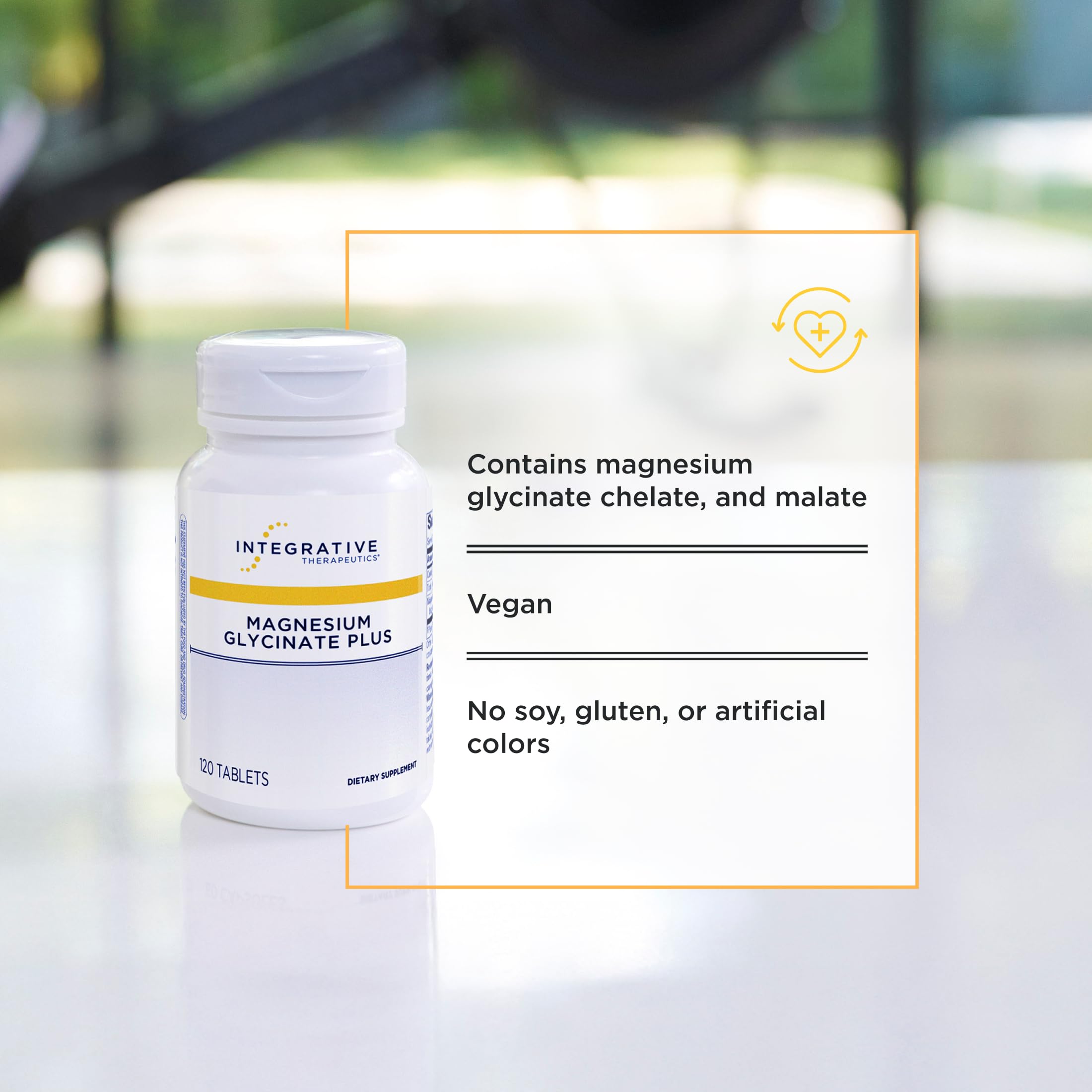 Integrative Therapeutics Magnesium Glycinate Plus nutrition label close-up for smart supplementation.