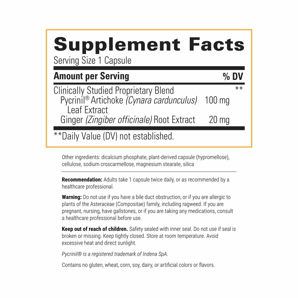 Integrative Therapeutics Motility Activator bottle back shows label details