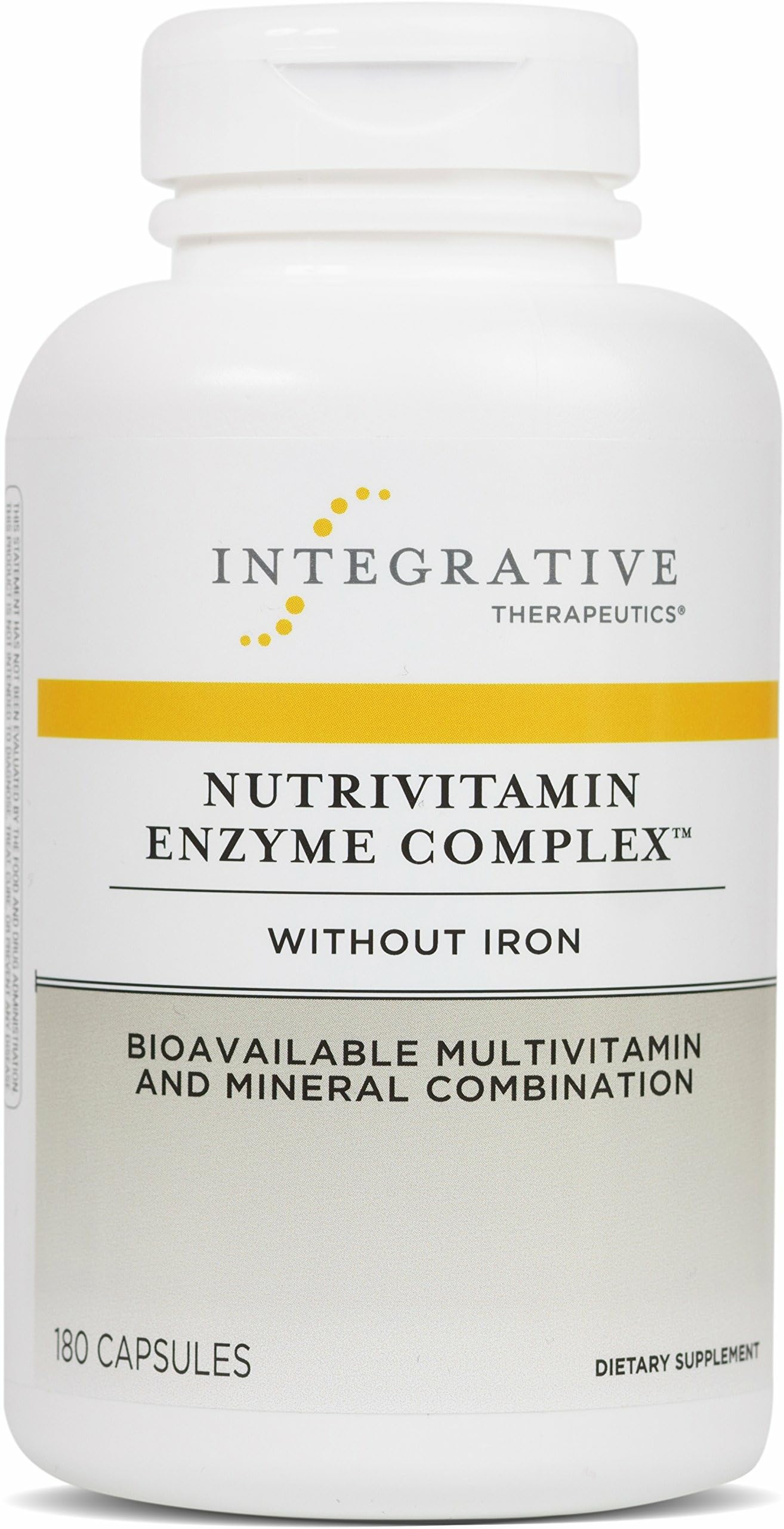 Integrative Therapeutics NutriVitamin Enzyme Complex bottle for convenient daily supplementation.