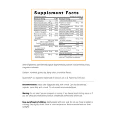 Integrative Therapeutics Osteoprime Forte bottle label close-up highlighting nutrients