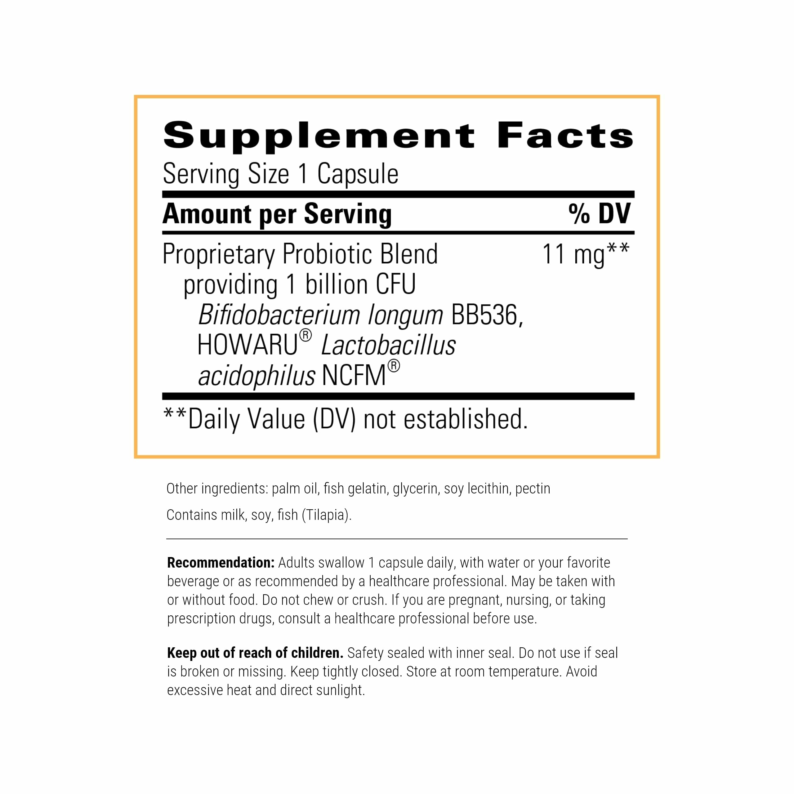 Integrative Therapeutics Probiotic Pearls bottle for easy daily use.