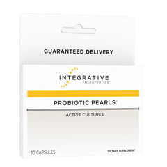 Integrative Therapeutics Probiotic Pearls daily capsule close-up for digestive balance.