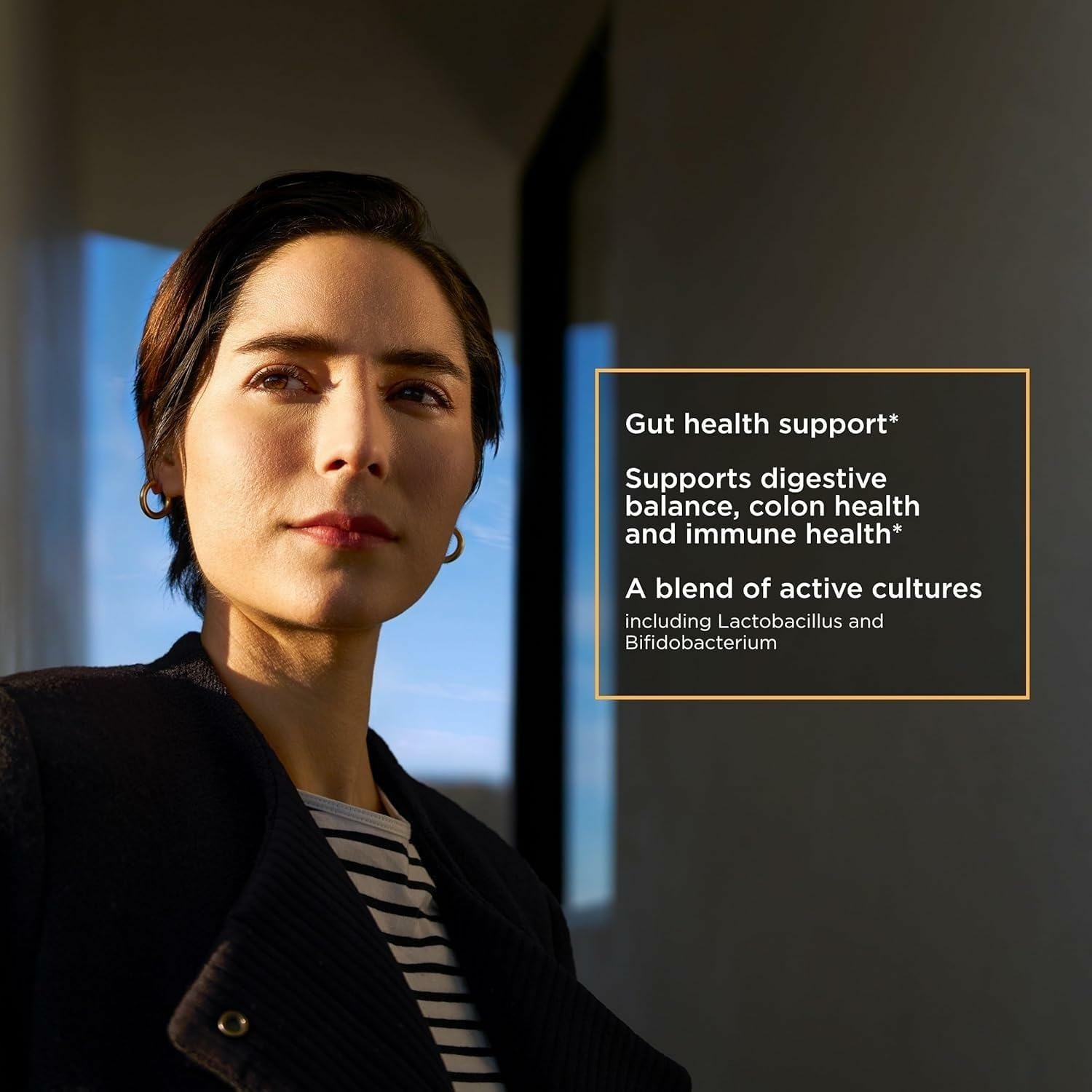 Packaging of Integrative Therapeutics Probiotic Pearls emphasizes digestive balance benefits.