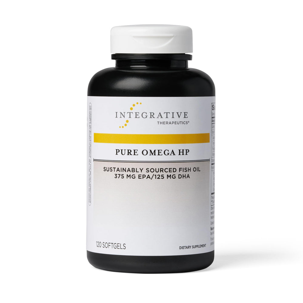 Integrative Therapeutics Pure Omega HP bottle front showing the product name and packaging