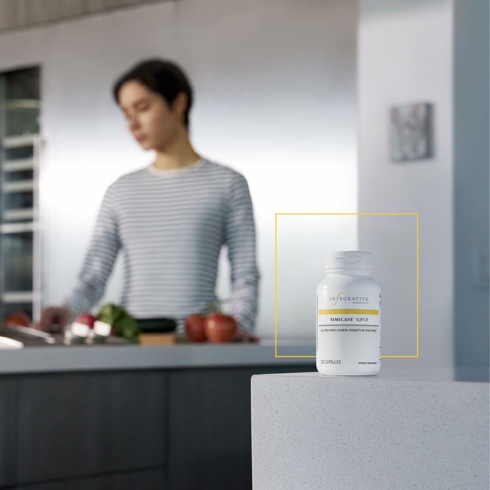 Packaging view of Similase GFCF with 120-count bottle and 60 servings.