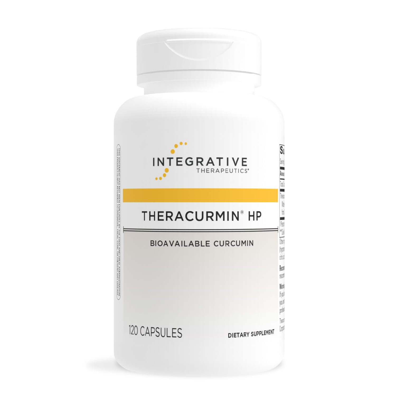 Integrative Therapeutics Theracurmin HP bottle front highlighting heart and joint support potential.