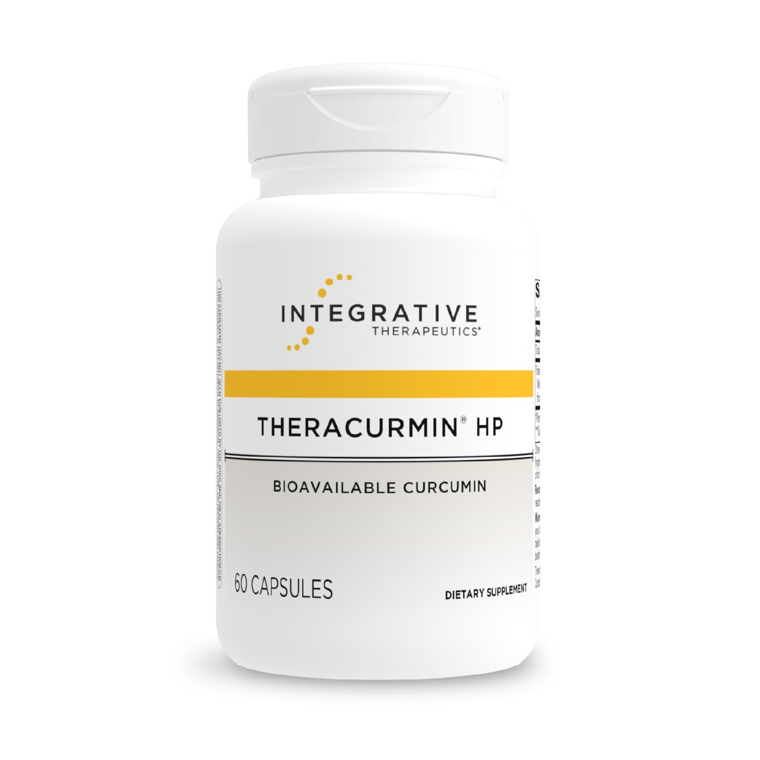 Integrative Therapeutics Theracurmin HP bottle for daily heart and joint support.