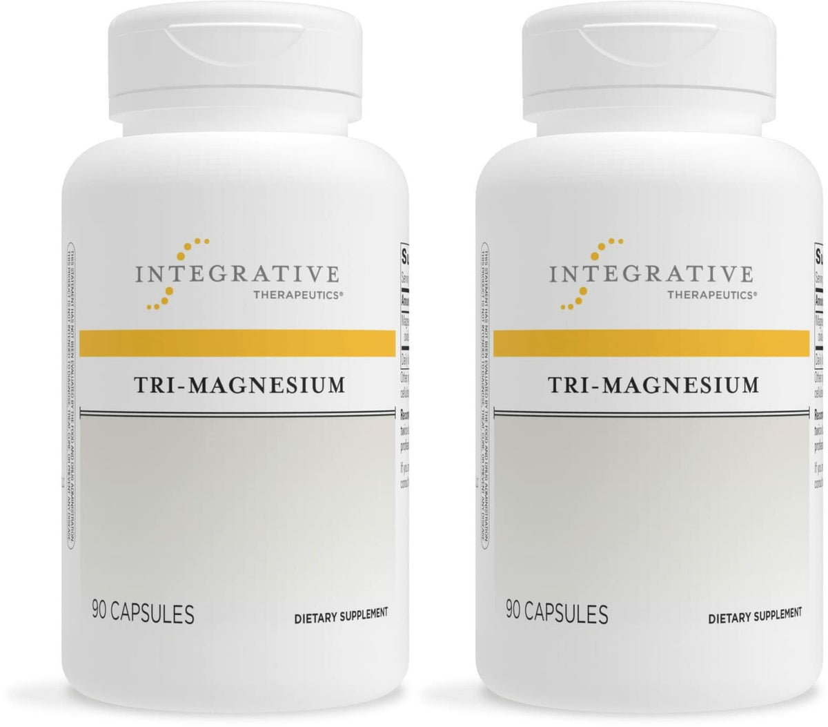 Integrative Therapeutics Tri-Magnesium bottle front view for daily energy support.