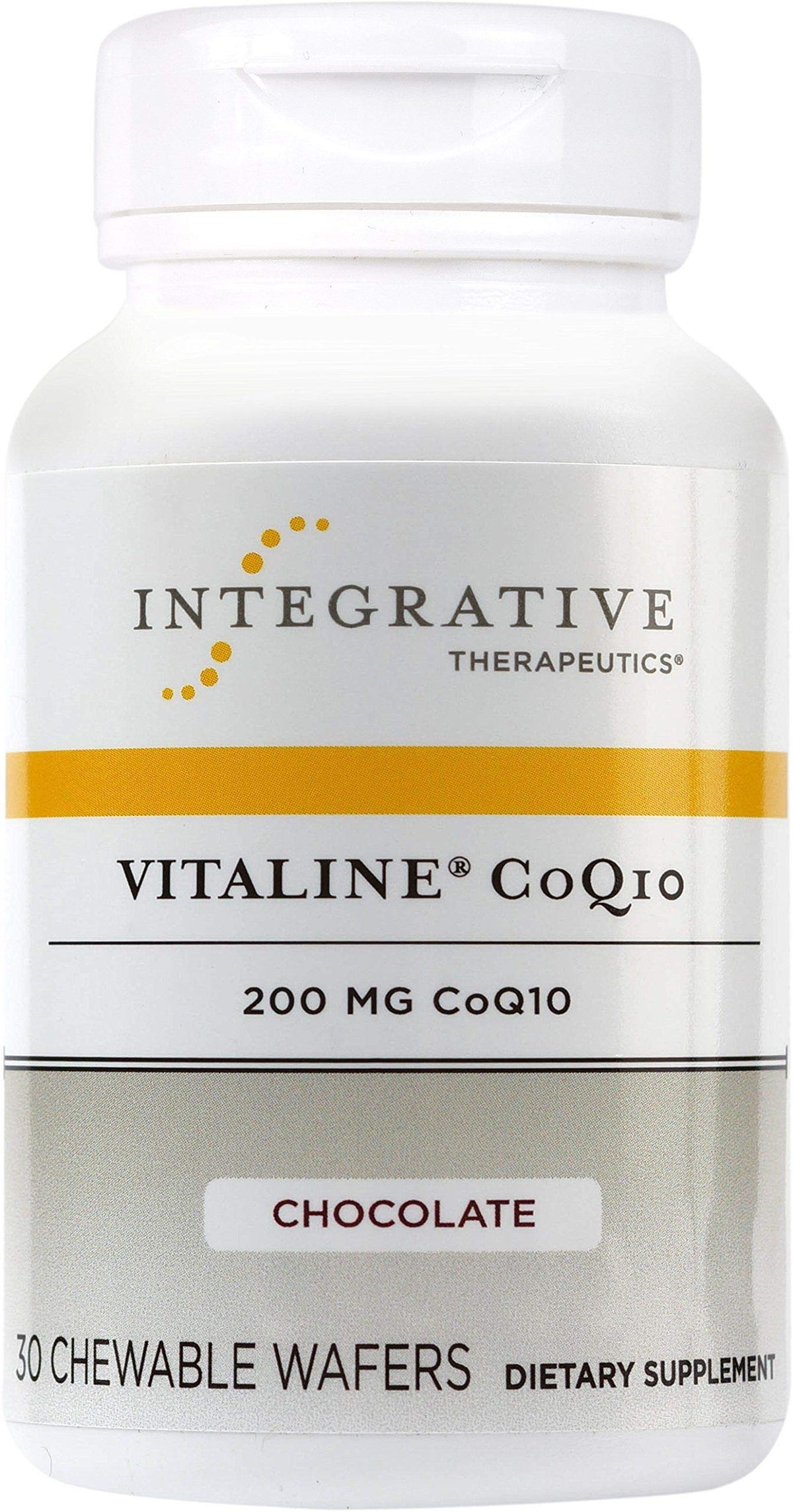 Integrative Therapeutics Vitaline CoQ10 chocolate chewables for daily heart and brain support