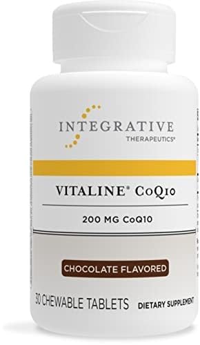 Vitaline CoQ10 dairy-free chocolate chewables ideal for daily use by Integrative Therapeutics