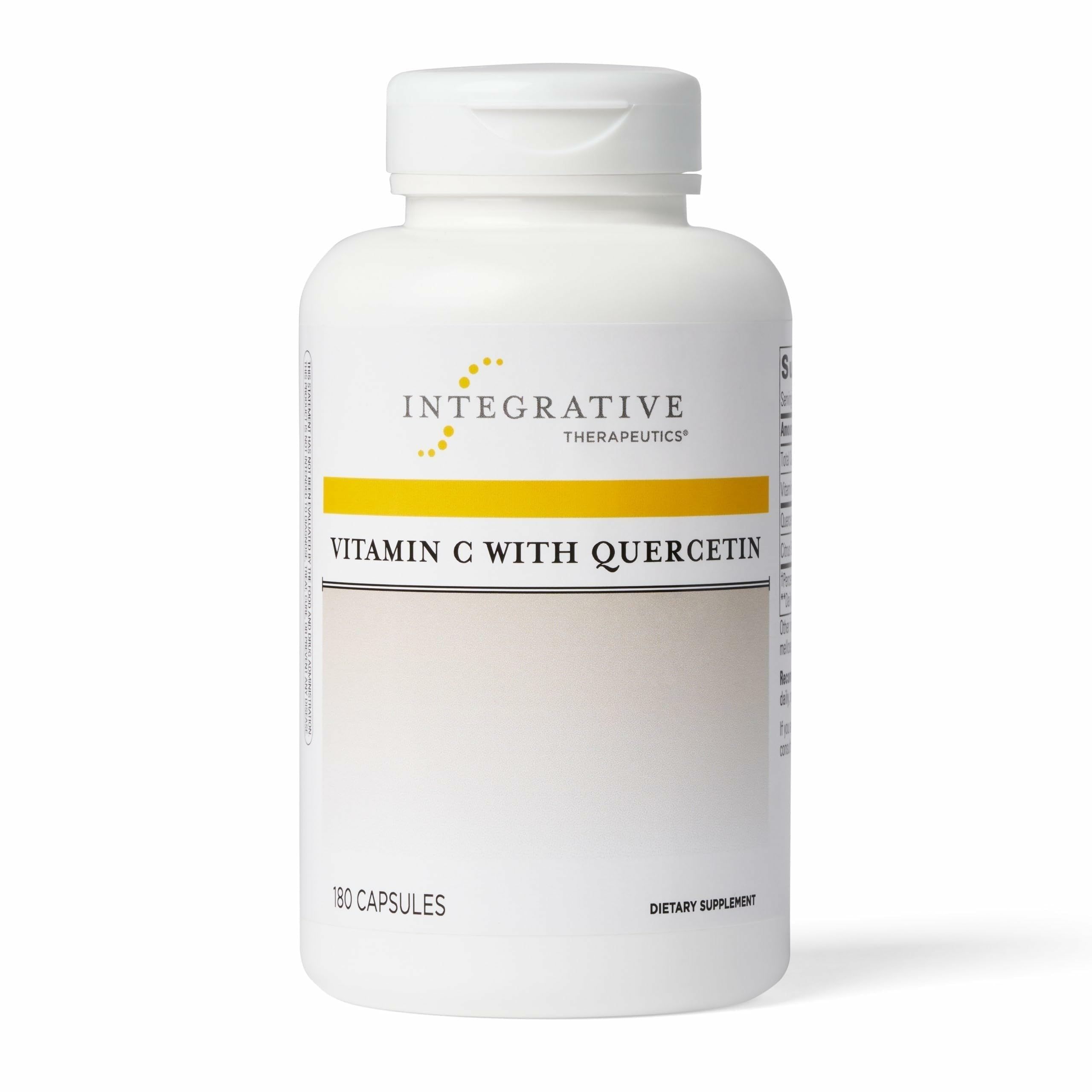 Integrative Therapeutics Vitamin C with Quercetin bottle for immune support and quality