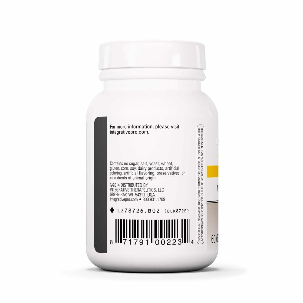 Vitex Extract label on bottle highlighting vegan and allergen-free features