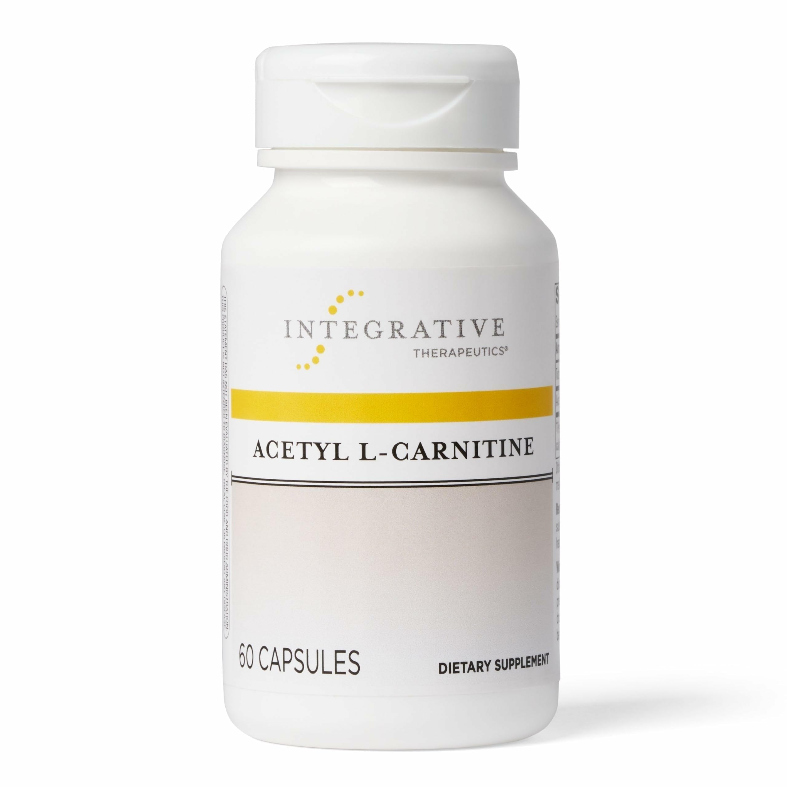 Integrative Therapeutics Acetyl L-Carnitine bottle front; vegan formula supports cellular energy
