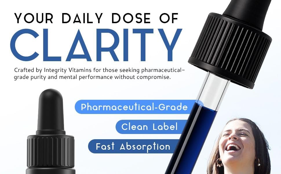 Integrity Vitamins Methylene Blue Drops 60ml bottle highlighting packaging size for ongoing projects