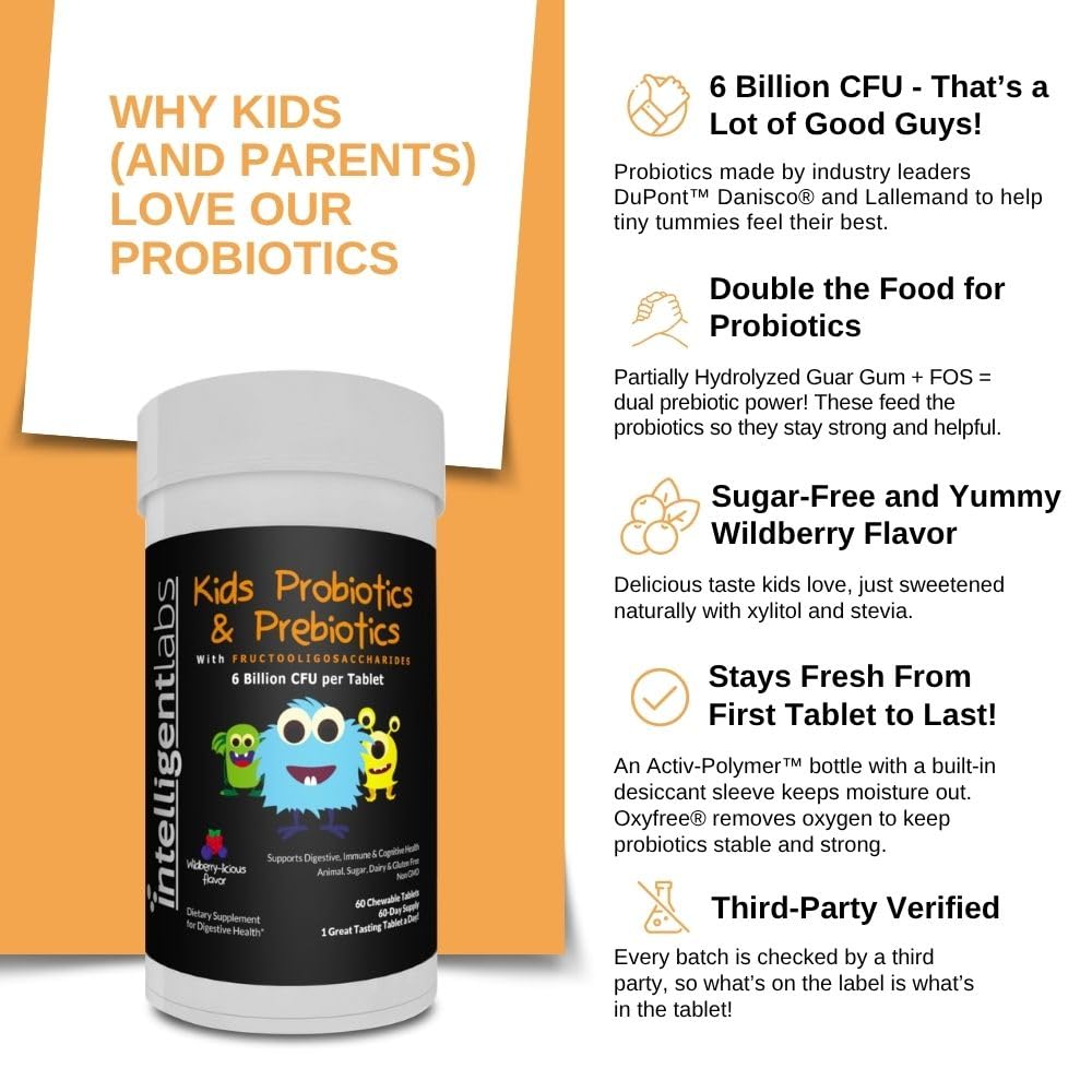 Intelligent Labs Activ-Polymer bottle technology preserving probiotic potency.
