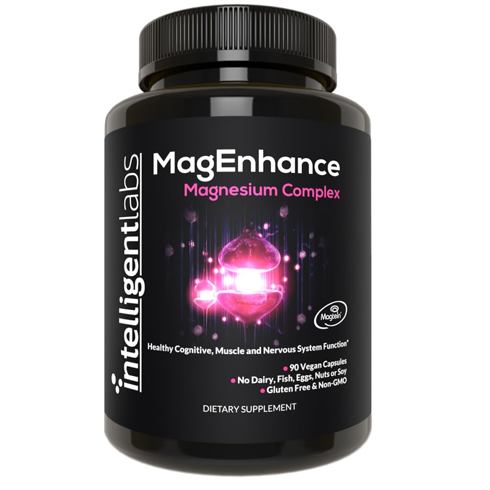 Intelligent Labs MagEnhance bottle for daily magnesium support.