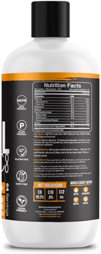 Intentionally Bare Pure C8 MCT Oil label closeup highlights organic sourcing