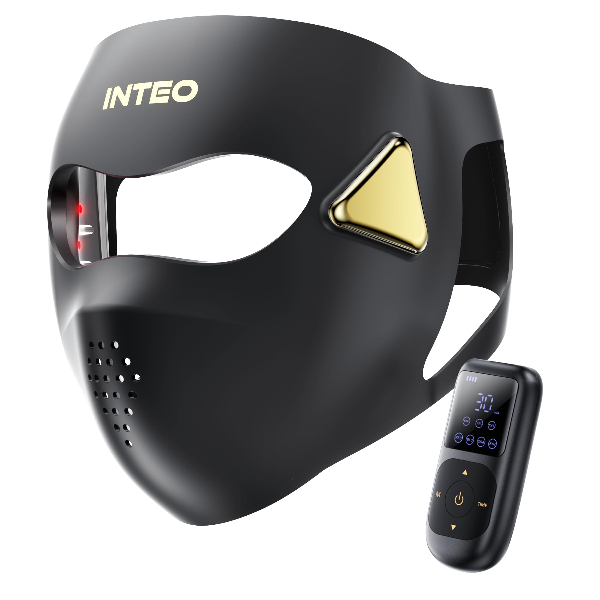 INTEO 4D fit mask with ergonomic design for even light coverage.
