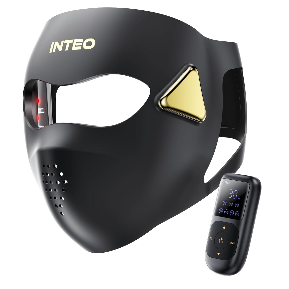 INTEO 4D fit mask with ergonomic design for even light coverage.