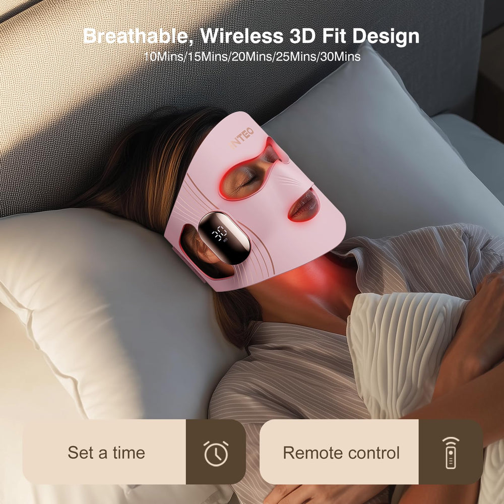 INTEO blue light mask around the eye area for safe sessions