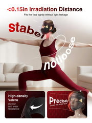 INTEO built-in eye protection pad blocks glare during sessions.