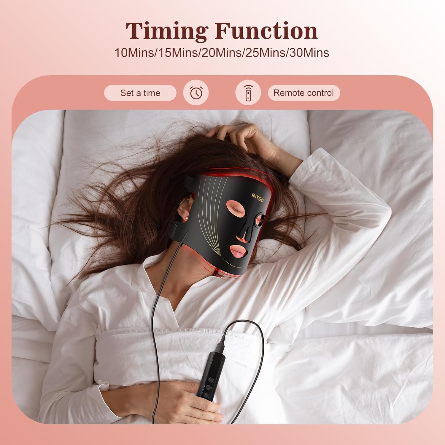 INTEO face treatment in use during daily routines.