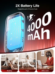 INTEO mask offers four light modes: red, infrared, blue, orange.