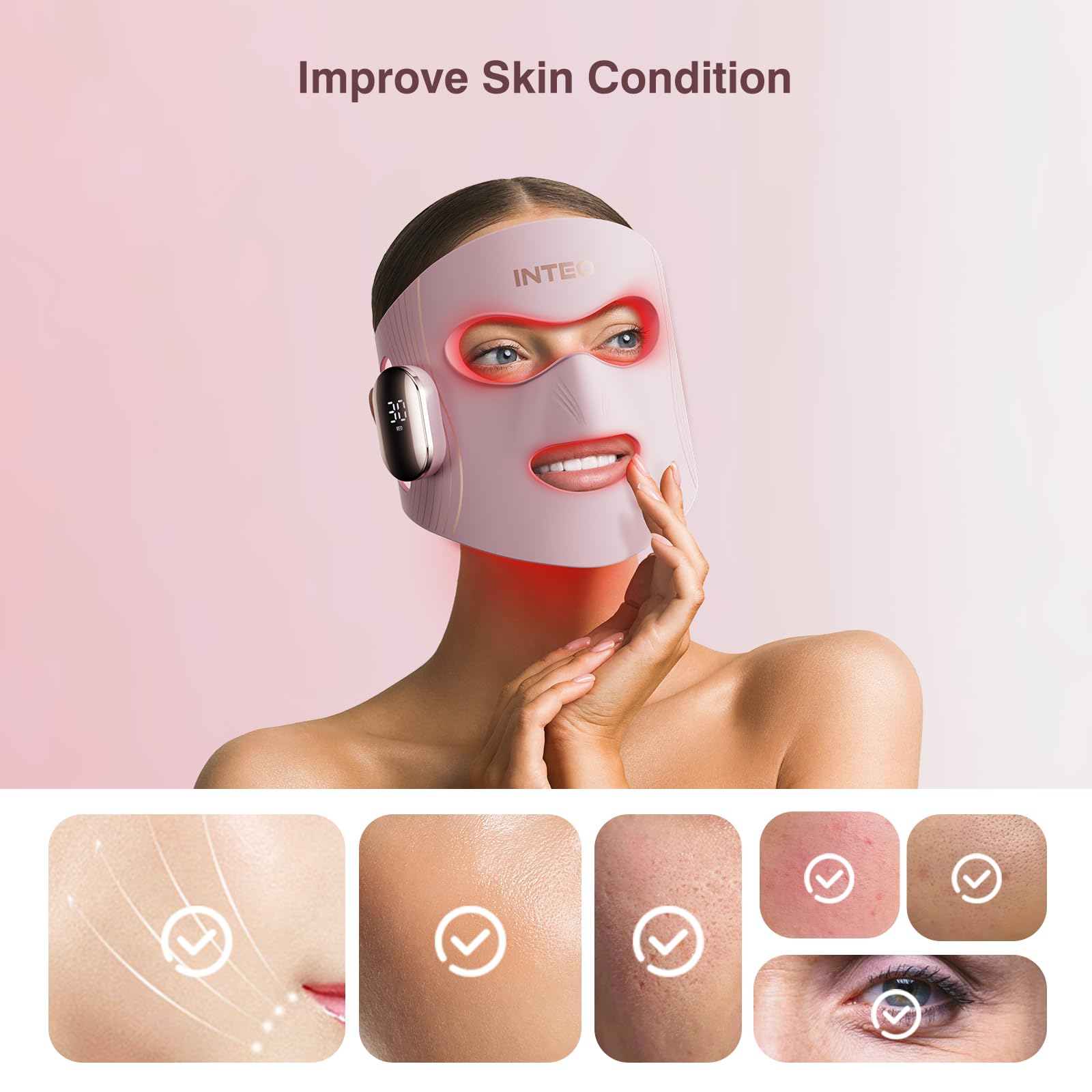 INTEO mask side remote control enables quick mode changes