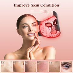 INTEO red and near-infrared therapy close-up showing wavelengths for skin care.