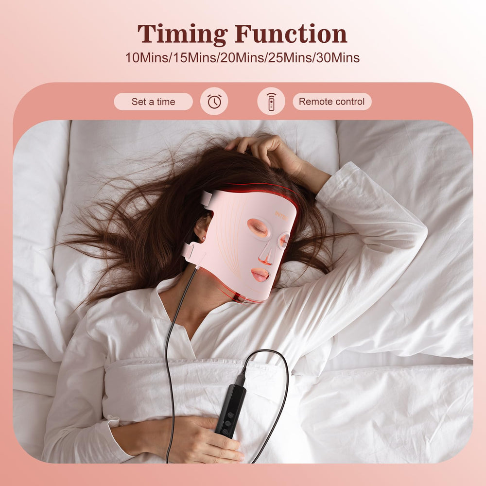 INTEO red light mask red and near infrared lights deliver deep skin reach.