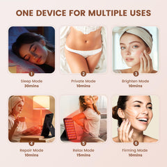 INTEO red light therapy device side profile portable compact design for travel