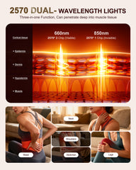 INTEO smart portable red-light therapy with remote for easy home sessions.