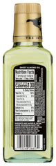 International Collection Almond Oil label closeup highlighting natural ingredients and purity.