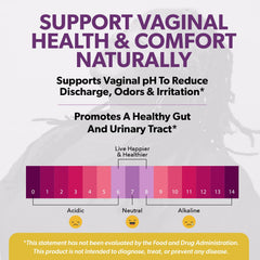 Intimate Rose cranberry-d-mannose boost for pH balance and overall feminine comfort.