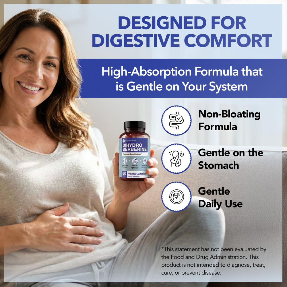 Intimate Rose DHB capsule closeup highlighting small, easy-to-swallow form