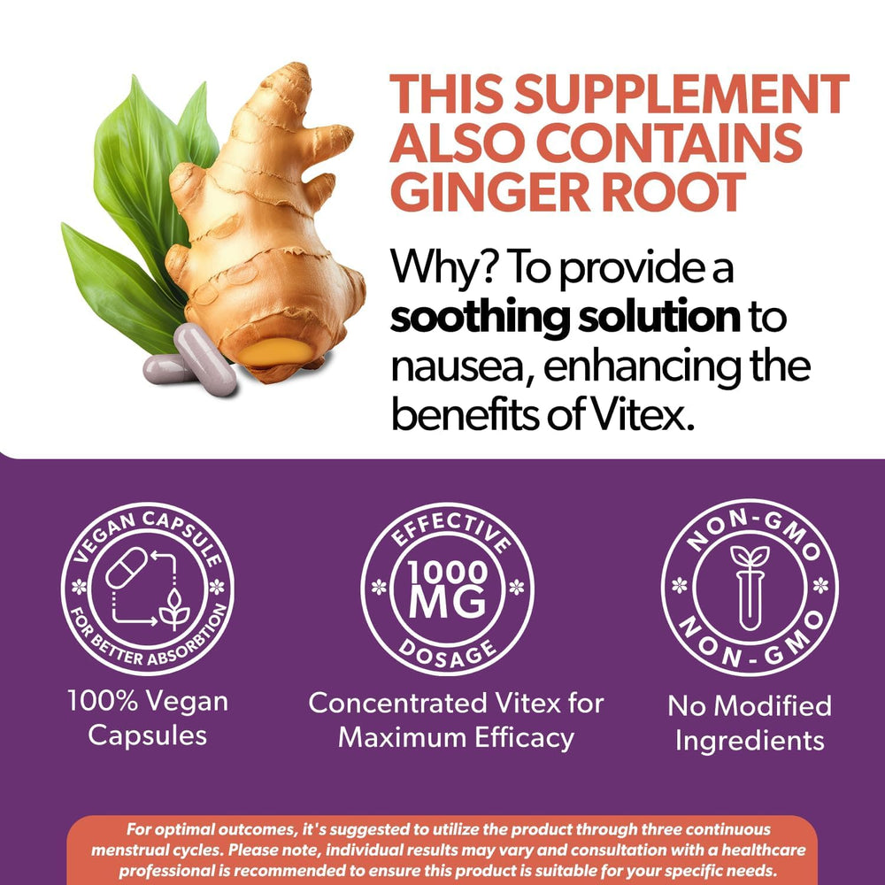 Intimate Rose Vitex bottle label close-up highlighting cycle-support details.