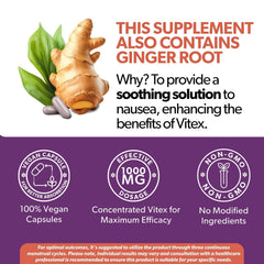 Intimate Rose Vitex bottle label close-up highlighting cycle-support details.